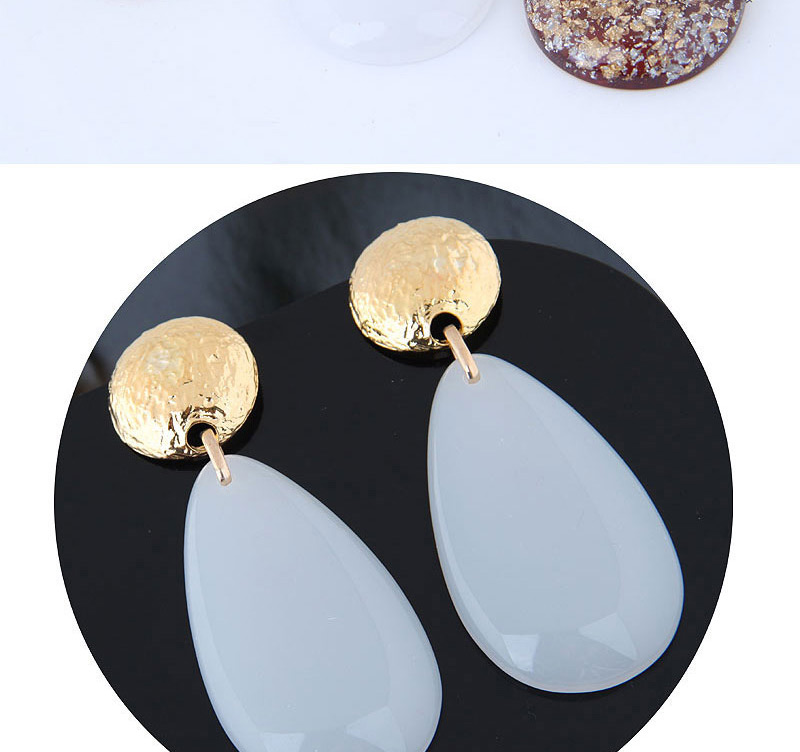 Elegant White Waterdrop Shape Design Long Earrings,Drop Earrings