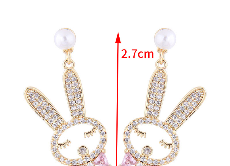Sweet Gold Color Rabbit Shape Design Simple Earrings,Drop Earrings