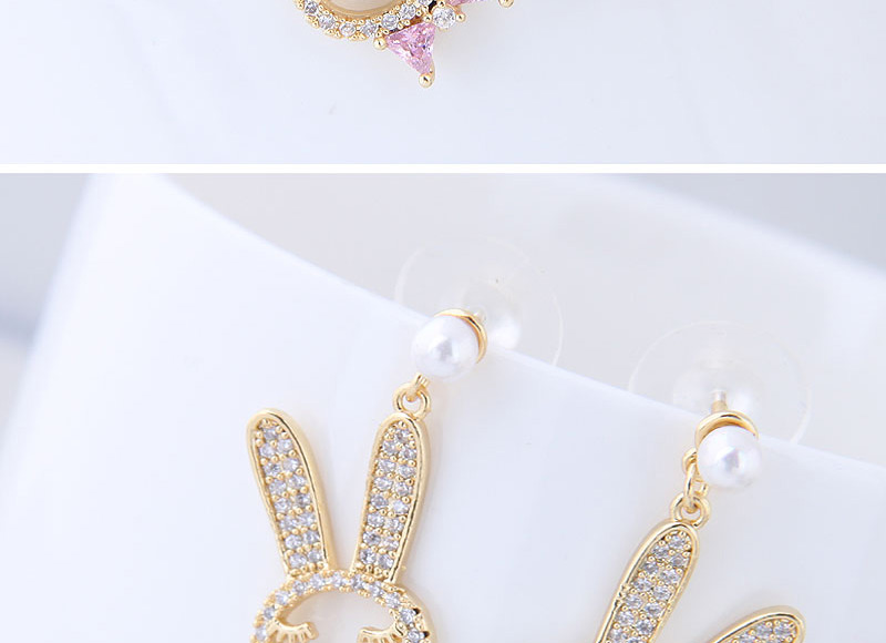 Sweet Silver Color Rabbit Shape Design Simple Earrings,Earrings