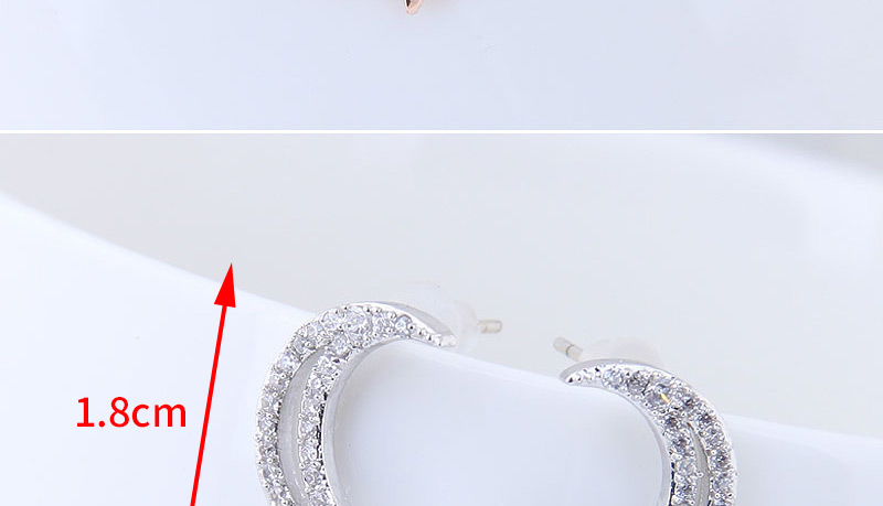 Sweet Silver Color Moon Shape Design Pure Color Earrings,Drop Earrings