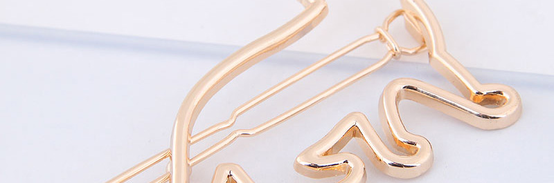 Fashion Gold Color Cat Shape Design Hair Clip,Hairpins