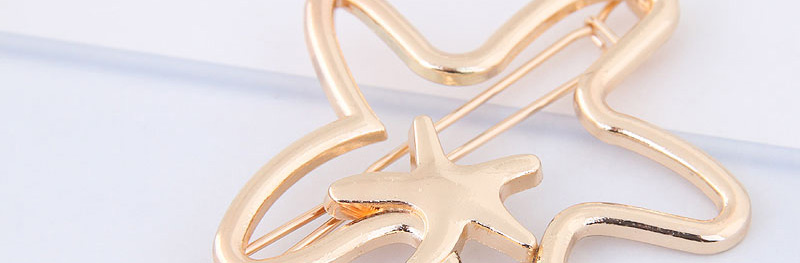 Fashion Gold Color Star Shape Decorated Hair Clip,Hairpins