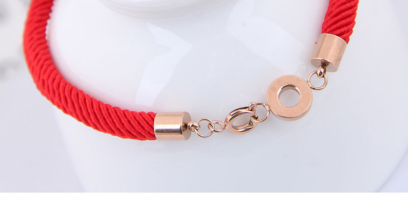 Fashion Red Pure Color Decorated Bracelet,Bracelets