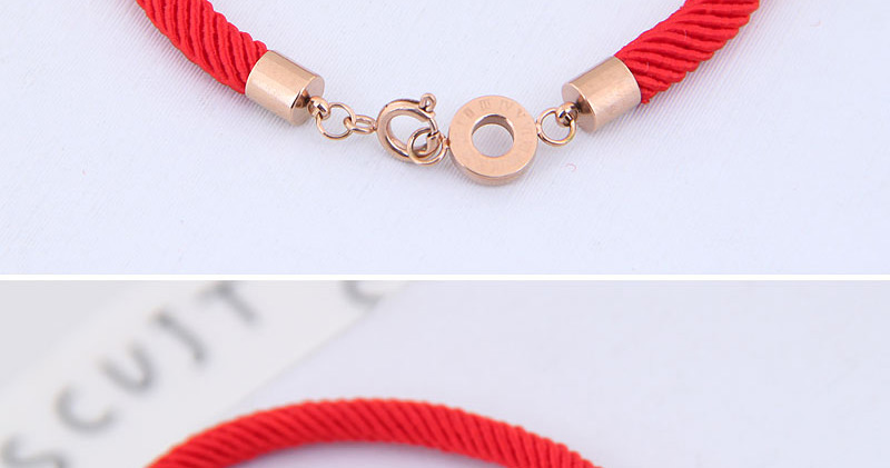 Fashion Red Pure Color Decorated Bracelet,Bracelets