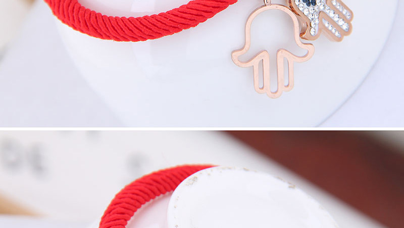 Fashion Red Palm Shape Decorated Bracelet,Bracelets