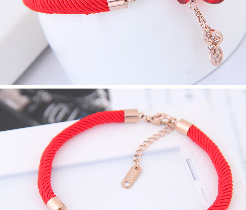 Fashion Red Diamond Decorated Bracelet,Bracelets