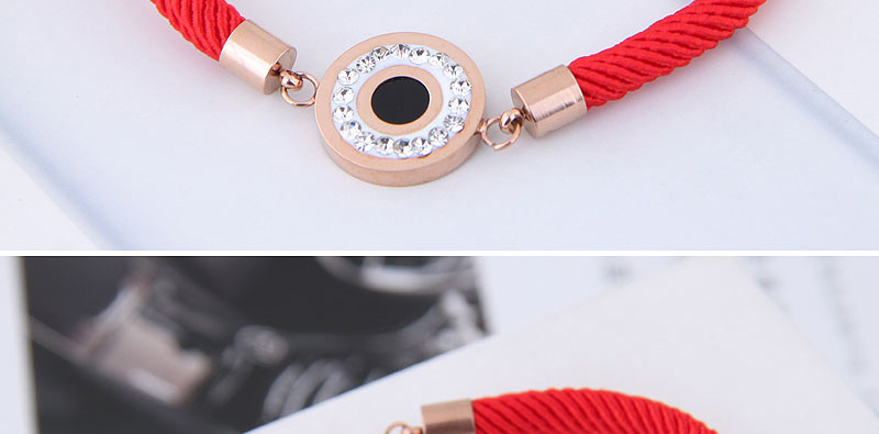 Fashion Red Round Shape Decorated Bracelet,Bracelets