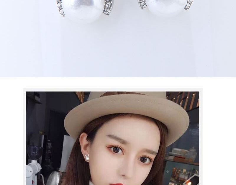 Fashion White Rabbit Shape Decorated Earrings,Stud Earrings