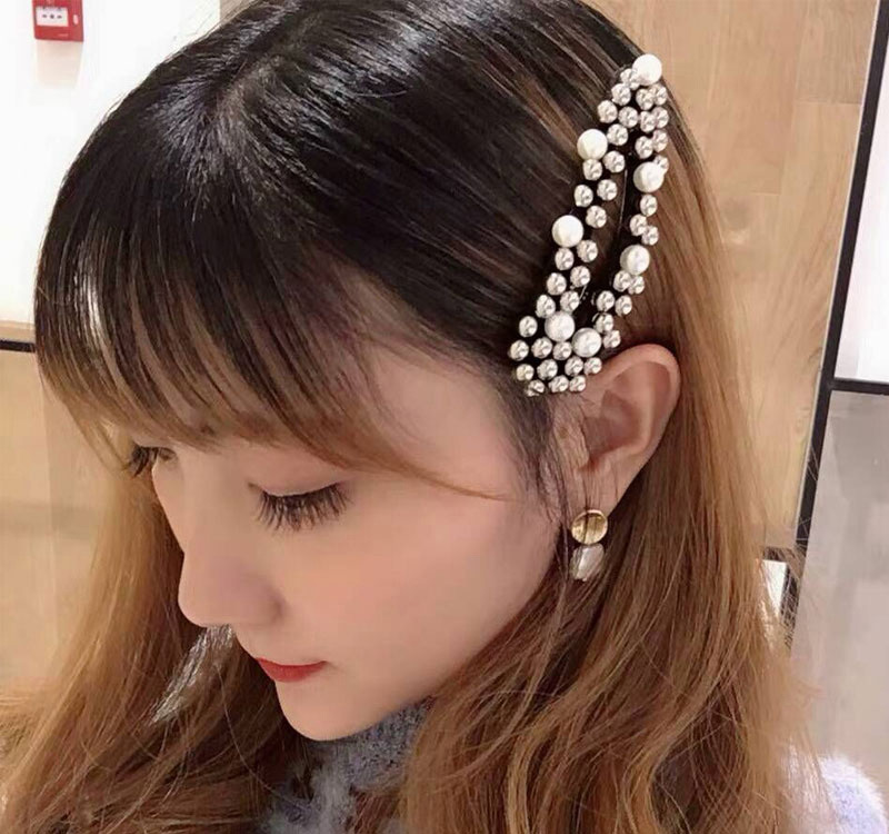 Fashion Gold Color Pearl Decorated Hair Clip,Hairpins