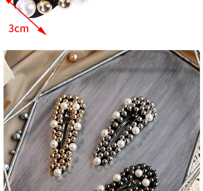 Fashion Silver Color Pearl Decorated Hair Clip,Hairpins