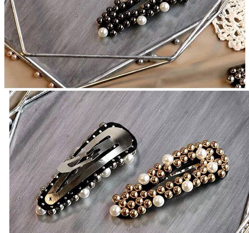 Fashion Black Pearl Decorated Hair Clip,Hairpins