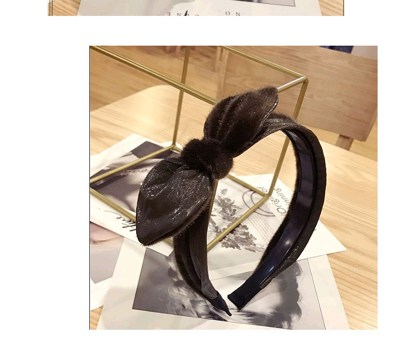 Fashion Brown Bowknot Shape Decorated Hair Hoop,Head Band
