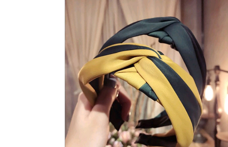 Fashion Khaki Color-matching Decorated Hair Hoop,Head Band