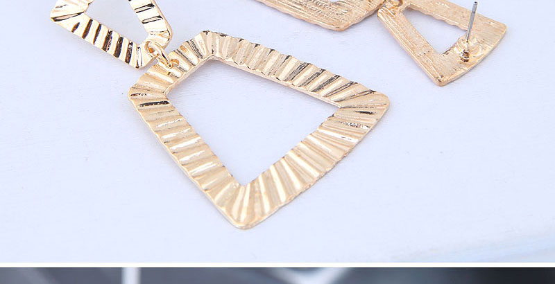 Fashion Gold Metal Geometric Stud Earrings,Drop Earrings
