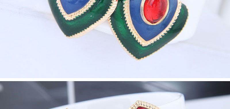 Fashion Color Metal Heart Shape Earrings,Drop Earrings