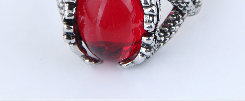 Fashion Silver Metal Inlaid Gemstone Open Ring,Fashion Rings