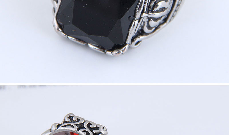 Fashion Silver Metal Inlaid Gemstone Ring,Fashion Rings
