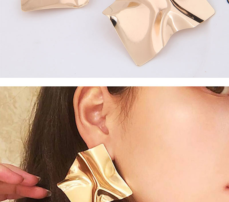 Fashion Gold Metal Earrings,Stud Earrings