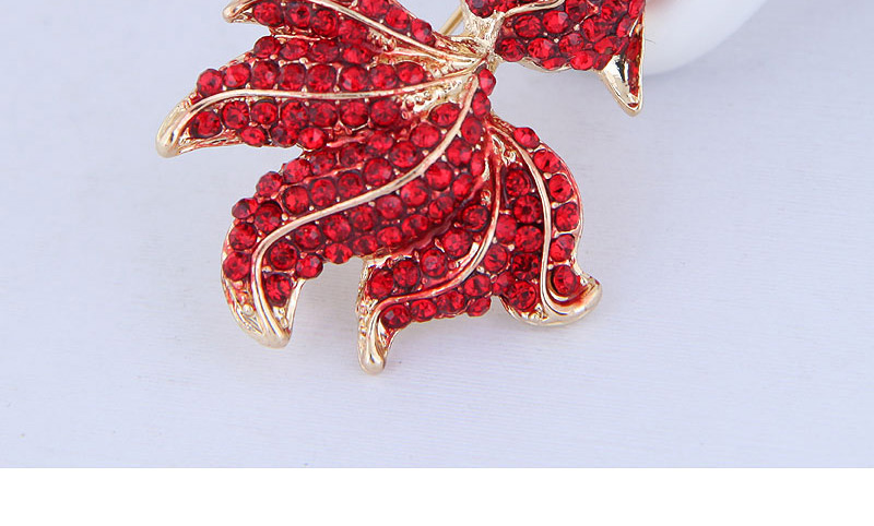 Fashion Red Diamond Goldfish Female Brooch,Korean Brooches