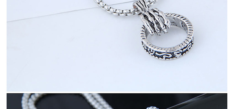 Fashion Silver Metal Long Necklace,Pendants