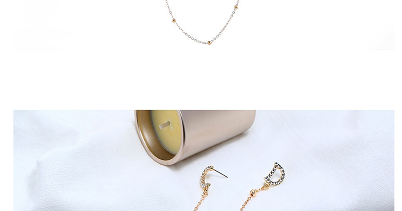 Fashion Gold Metal One-piece Earrings,Drop Earrings