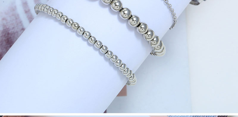 Fashion Silver Shell Ball Chain Four-piece Bracelet,Fashion Bangles