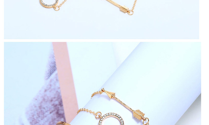 Fashion Gold Circle Arrow Four-piece Bracelet,Fashion Bangles