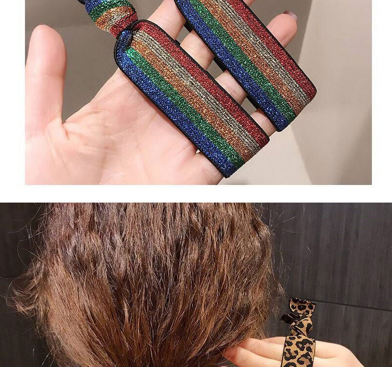 Fashion Color Striped Knotted Hairline,Hair Ring