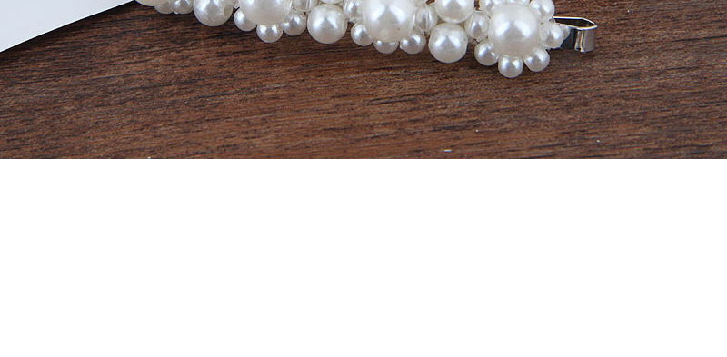 Fashion Silver (silver Bottom) Pearl Small Flower Hair,Hairpins