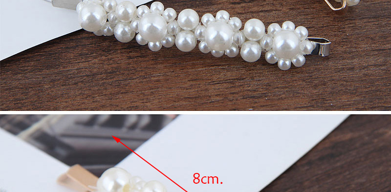 Fashion Gold (golden Bottom) Pearl Small Flower Hairpin,Hairpins