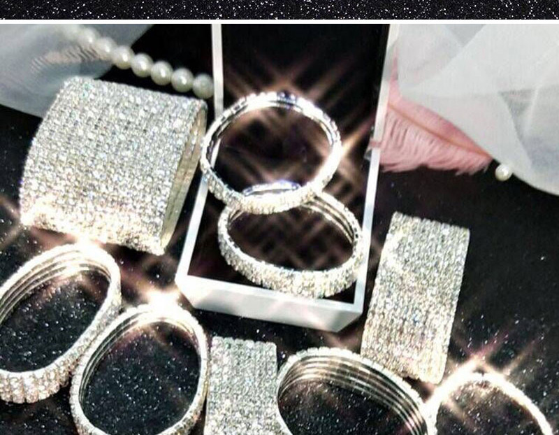 Fashion Silver (four Rows) Metal Diamond Bracelet,Head Band
