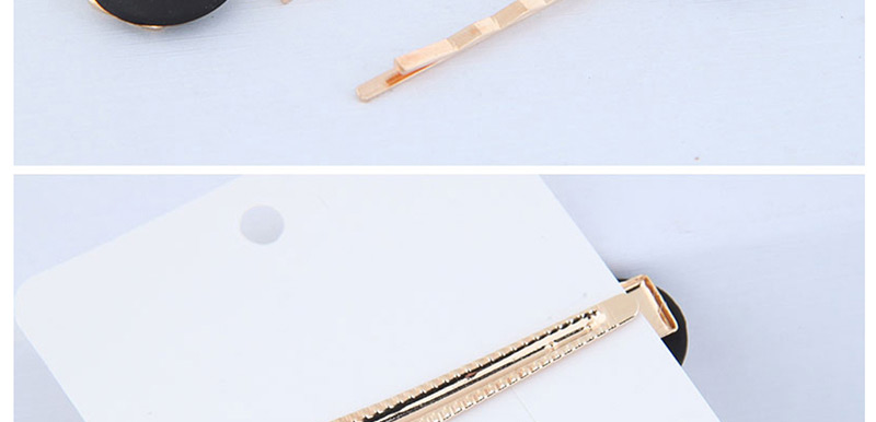 Fashion Gold Metal Two-piece Hair Clip,Hairpins