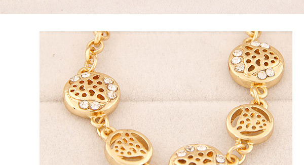 Fashion Silver Diamond-cut Leopard Bracelet,Fashion Bracelets
