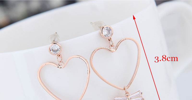 Fashion Gold  Silver Needle Love Pearl Stud Earrings,Drop Earrings