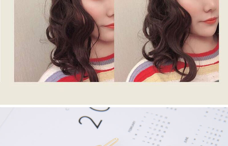 Fashion Gold Metal Chrysanthemum Geometric Hair Clip,Hairpins