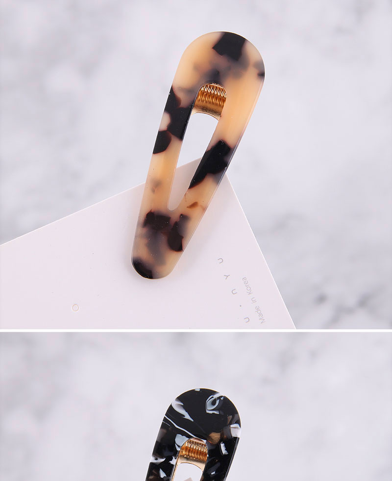 Fashion Colored Leopard Square Character Clip,Hairpins
