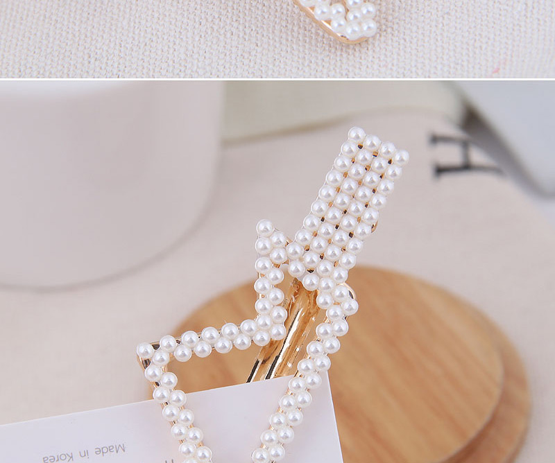 Fashion Gold Imitation Pearl Small Flower Hairpin (water Droplets),Hairpins