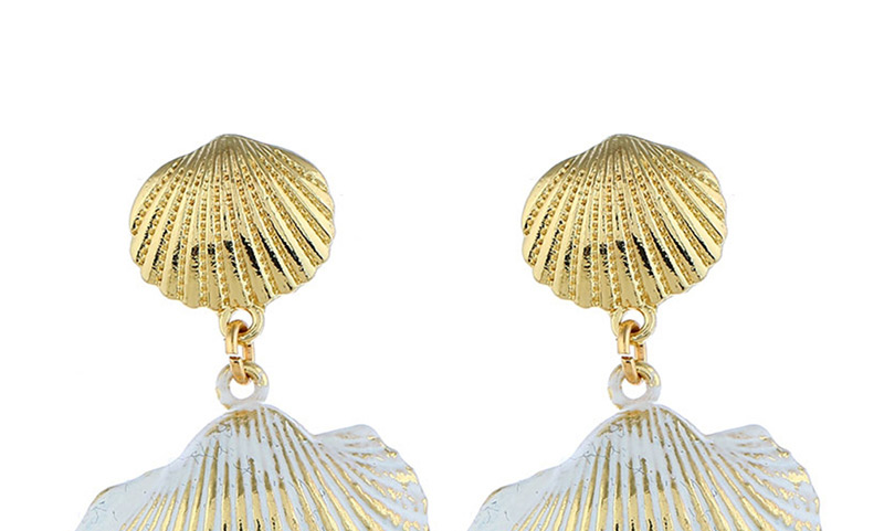Fashion Gold Metal Shell Earrings,Drop Earrings