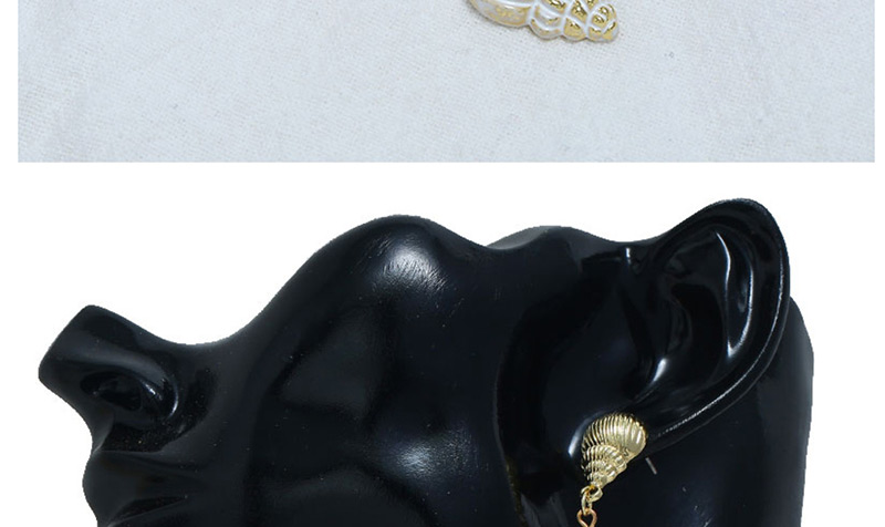 Fashion Gold Metal Conch Stud Earrings,Drop Earrings