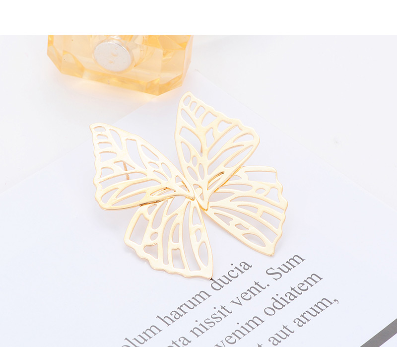Fashion Gold Color Hollow Out Deisgn Butterfly Shape Earrings,Stud Earrings
