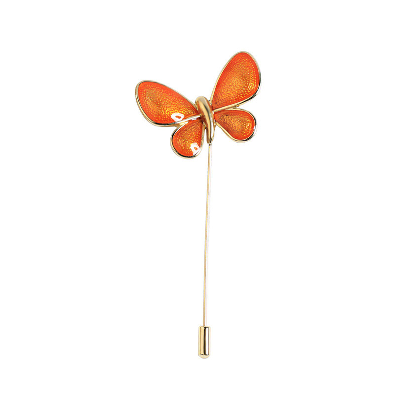 Fashion Orange Butterfly Shape Design Brooch,Korean Brooches