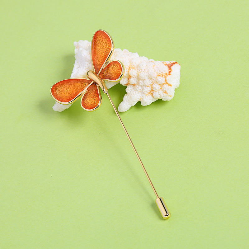Fashion Yellow Butterfly Shape Design Brooch,Korean Brooches