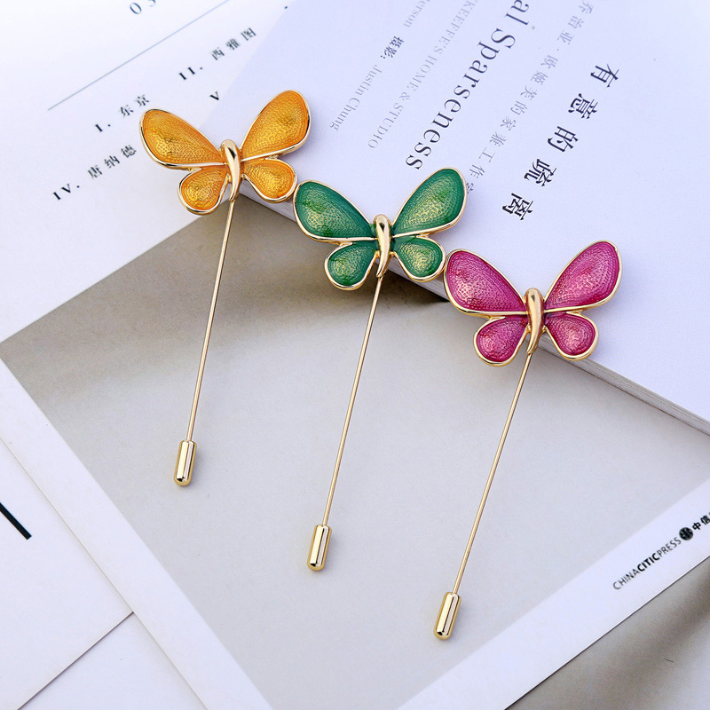 Fashion Plum Red Butterfly Shape Design Brooch,Korean Brooches