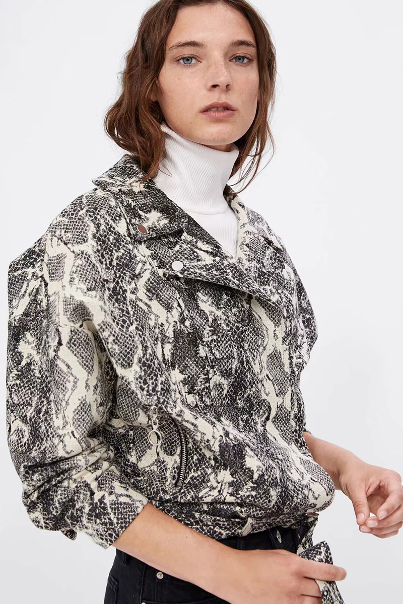 Fashion Gray Flower Pattern Decorated Coat,Coat-Jacket