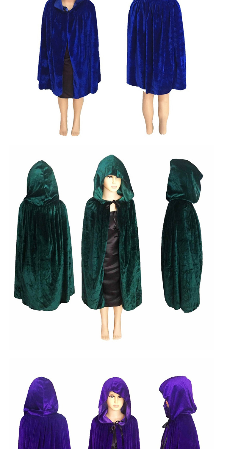Fashion Green Pure Color Decorated Cosplay Costume(l),Festival & Party Supplies