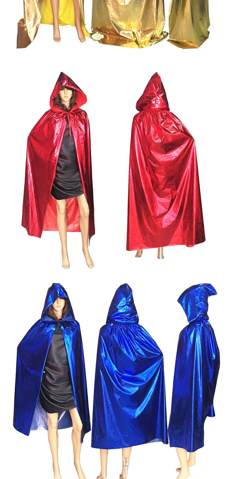 Fashion Blue Pure Color Decorated Cosplay Costume(l),Festival & Party Supplies