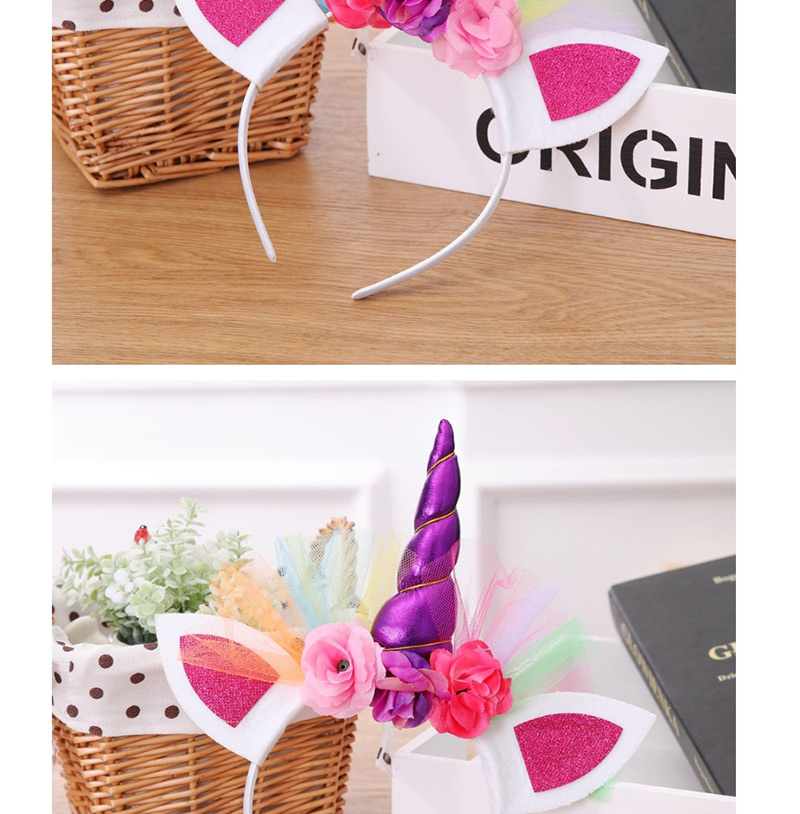 Fashion Purple Flower Shape Decorated Hairband,Festival & Party Supplies