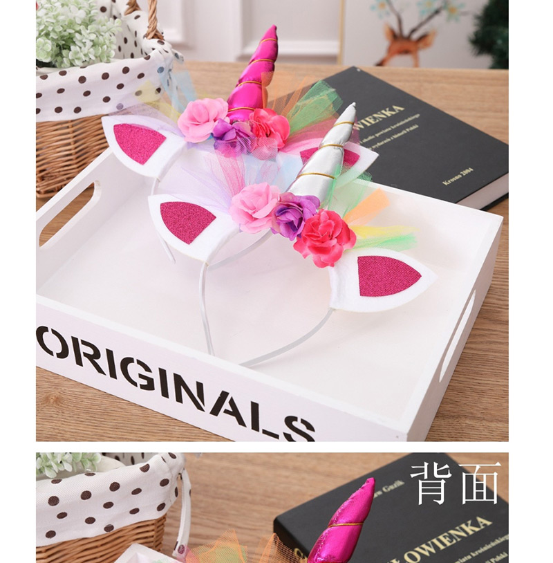 Fashion Plum Red Flower Shape Decorated Hairband,Festival & Party Supplies