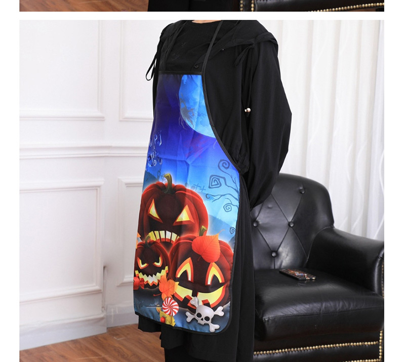 Fashion Black Skull Shape Decorated Cosplay Apron,Festival & Party Supplies