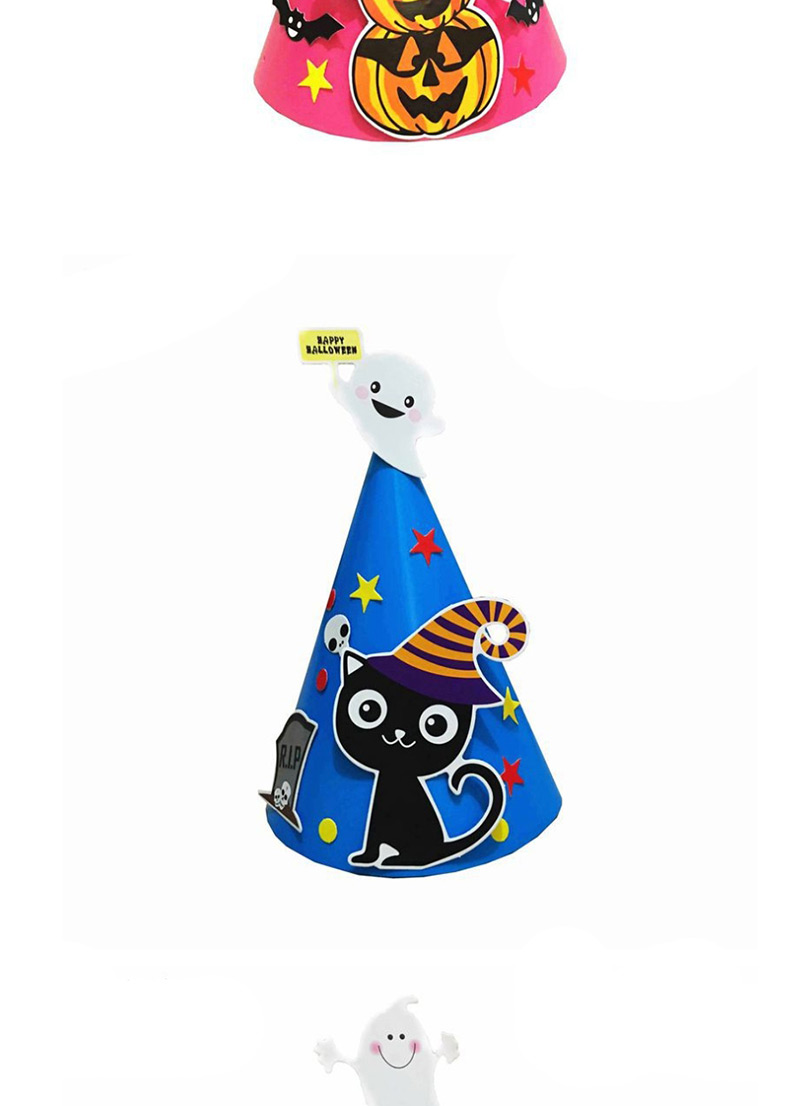 Fashion Blue Cat Pattern Decorated Cosplay Hat,Festival & Party Supplies